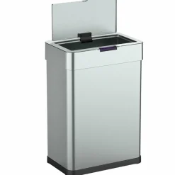Kitchen Move Entretien De La Maison | - Poubelle de cuisine automatique daytona argent acier inoxydable 60l