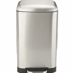 Kitchen Move Entretien De La Maison | - Poubelle de cuisine à pédale greenwich argent acier inoxydable 30 l
