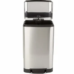 Kitchen Move Entretien De La Maison | - Poubelle de cuisine à pédale greenwich argent acier inoxydable 30 l