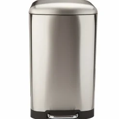 Kitchen Move Entretien De La Maison | - Poubelle de cuisine à pédale greenwich argent acier inoxydable 40 l