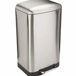 Kitchen Move Entretien De La Maison | - Poubelle de cuisine à pédale greenwich argent acier inoxydable 40 l