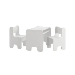 Kobi - Ensemble table et chaises enfant blanc Online