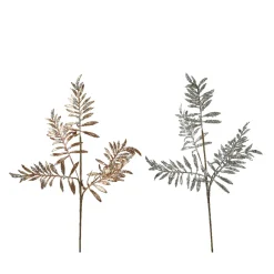 ksd déco Fleurs Et Plantes Artificielles | KSD DÉCO - Branche feuille métalisée h 70 cm