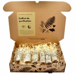 La Bougie Herbivore Bougies, Senteurs Et Bien-Être | - Lot de 6 Bâtons de Sauge Blanche – Rituel de Purification Naturelle