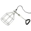 La Ferme Tropicale Eclairage | - Support de lampe grillagé avec pince de fixation support d'ampoule chauffante / uvb pour reptiles (lézards, serpents, tortues),