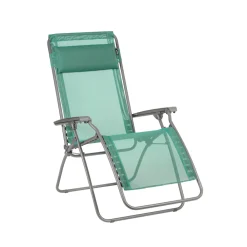 Lafuma - Fauteuil de jardin relax en toile et acier - 163x68x114 cm Sale