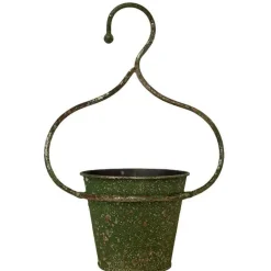 La Grande Prairie Pots Et Jardinières | - Cache pot vert de gris 21x13x29cm
