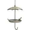 La Grande Prairie - Grande mangeoire oiseaux ombrelle fer à suspendre 33x29x69cm Outlet