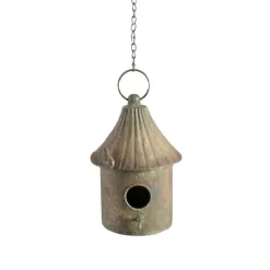 La Grande Prairie - Nichoir oiseaux métal 15x15x22cm Outlet