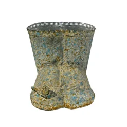 La Grande Prairie - Vase boots fer patiné 20x17x16cm Discount