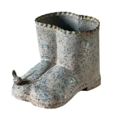 La Grande Prairie - Vase boots fer patiné 20x17x16cm Discount