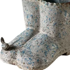 La Grande Prairie - Vase boots fer patiné 20x17x16cm Discount