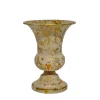La Grande Prairie Pots Et Jardinières | - Vase patiné beige doré 15x15x21cm