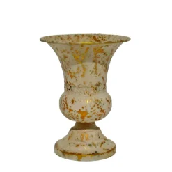 La Grande Prairie Pots Et Jardinières | - Vase patiné beige doré 15x15x21cm