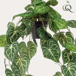 La Green Touch Fleurs Et Plantes Artificielles | - Anthurium clarinerdium plante artificielle - h80cm, ø18cm