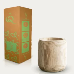 La Green Touch - Cache-pot bois 29 cm Discount