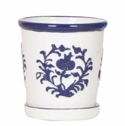 La Green Touch Cache-Pots Et Bacs D'Intérieur | - Cache-pot malaga bleu