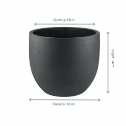 La Green Touch - Pot new egg gris 65 cm Discount