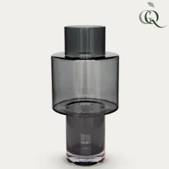 La Green Touch - Vase en verre gris - h40cm, ø20cm Sale