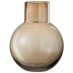 Lana Deco Vases Et Coupes | - Vase boule design en verre "goulot" 29cm marron
