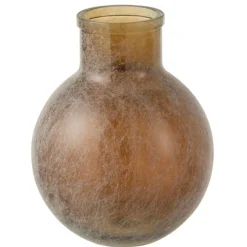 Lana Deco - Vase design en verre "comal" 31cm marron Best