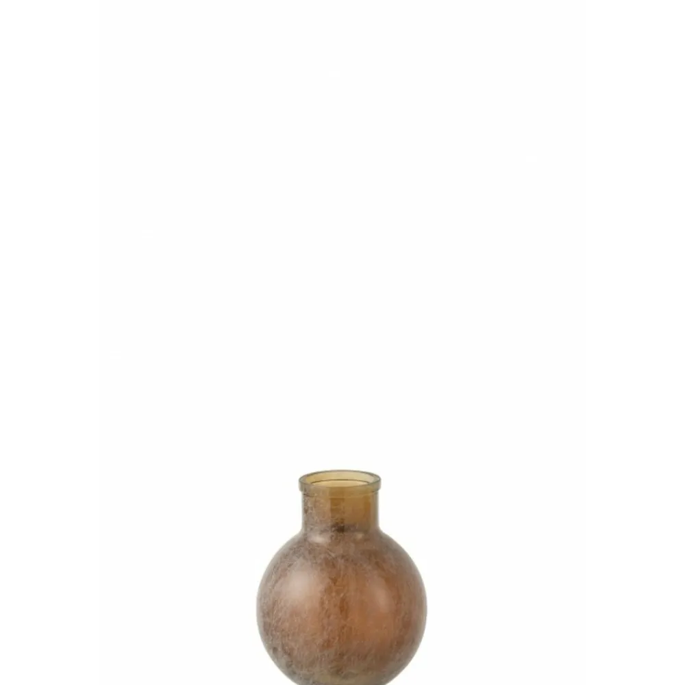 Lana Deco - Vase design en verre "comal" 31cm marron Best