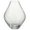 Lana Deco - Vase design en verre "abby" 24cm transparent Clearance