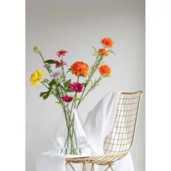 Lana Deco - Vase design en verre "abby" 24cm transparent Clearance