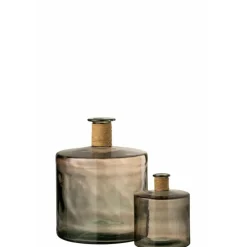 Lana Deco - Vase design en verre "safari" 45cm marron Hot