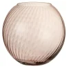 Lana Deco Vases Et Coupes | - Vase design en verre "canne rond" 25cm rose