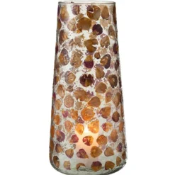 Lana Deco Vases Et Coupes | - Vase design en verre "gerard" 36cm ambre