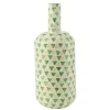 Lana Deco - Vase goutte motif mosaïque "nuye" 54cm vert