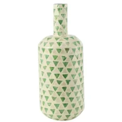 Lana Deco - Vase goutte motif mosaïque "nuye" 54cm vert