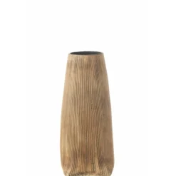 Lana Deco Vases Et Coupes | - Vase long design en céramique "maria" 29cm marron