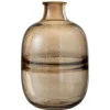 Lana Deco Vases Et Coupes | - Vase rond design "nervures" 29cm ambre