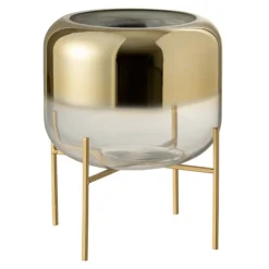 Lana Deco - Vase sur pied design "oceanne" 24cm or New