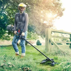 Lawnmaster Coupe-Bordures Et Débroussailleuses | - Débroussailleuse thermique 26cc avec démarrage électrique -
