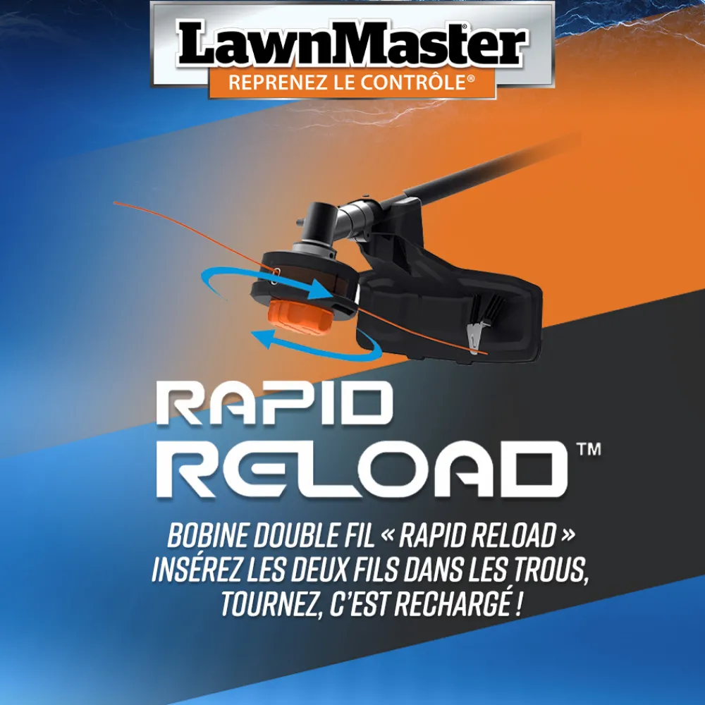Lawnmaster Coupe-Bordures Et Débroussailleuses | - Débroussailleuse thermique 31cc avec démarrage électrique -
