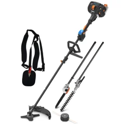 Lawnmaster Coupe-Bordures Et Débroussailleuses | - Débroussailleuse thermique 26cc 4 en 1 avec démarrage électrique -