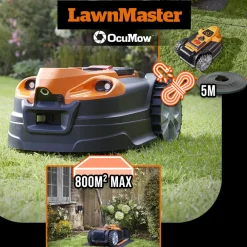 Lawnmaster - Robot tondeuse autonome 24v avec station de charge, sans fil périmétrique - le r Sale