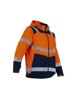 Lebeurre - Lma - Veste softshell 2 en 1 cible orange fluo/marine t5 - lma Best