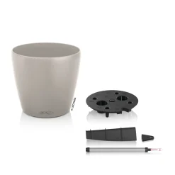 Lechuza Cache-Pots Et Bacs D'Intérieur|Pots Et Jardinières | - Pot Classico Color, coloris brun sable D.43cm