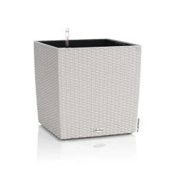 Lechuza Pots Et Jardinières | - Pot Cube Cottage 50 - kit complet, gris clair