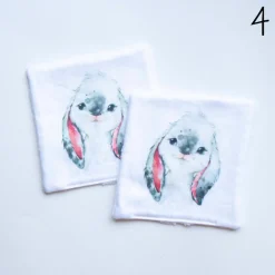 L'Eden des Pattounes Hygiène Et Soins | - Lingettes lavables XL - lot de 2 - motif 4