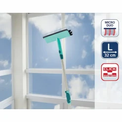 Leifheit - Brosse de nettoyage de vitres manche télescopique 28 cm 51104 Discount
