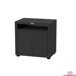 Le Marquier Barbecues Et Planchas | - Meuble avec tablette pour cuisine d'extérieur, noir - L.80xl.55xH.79cm