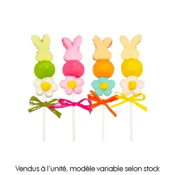 Les Gourmandises de Sophie Épicerie Gourmande | - Brochette de guimauve "Lou le lapinou", vendue à l'unité - 23g