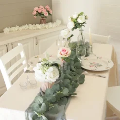 Ligne Deco - Bouquet artificiel de fleurs blanches en pot 25cm lot de 2 Best
