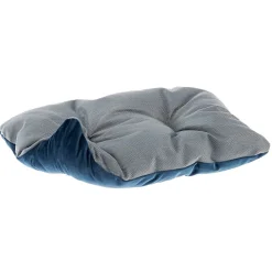 NA Paniers, Transports Et Chatières | Lit chiens et chats couchage chester 60, avec coussin double-face, tweed et velours, lavable, bleu