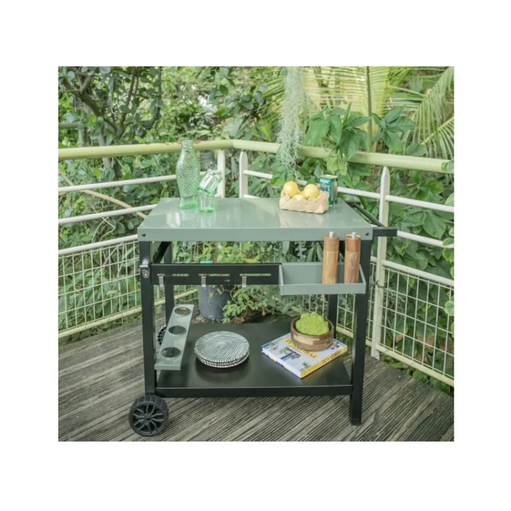 NA Livoo desserte kaki 100.5x63x81cm - gs167v Outlet